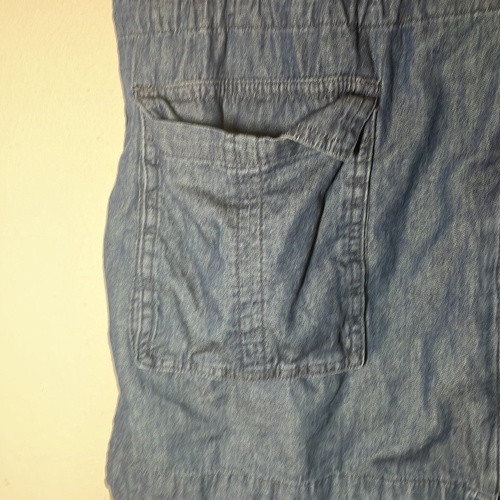 Vintage Rosio Denim Sleeveless Utility Vest Jacket - Picture 10 of 12